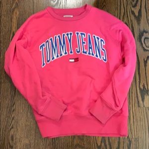 Oversized crew neck sweatshirt